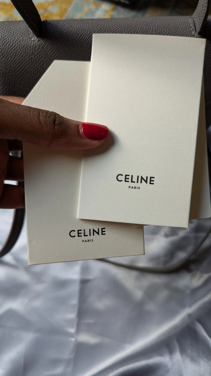 Celine Small Belt Bag Grey Leather - photo 3