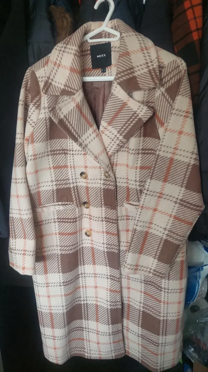 MEXX Plaid Coat - Size L