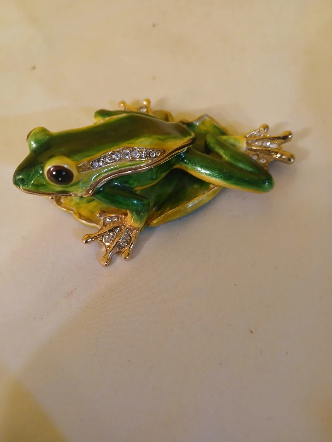 Enamelled Frog Trinket Box - photo 2
