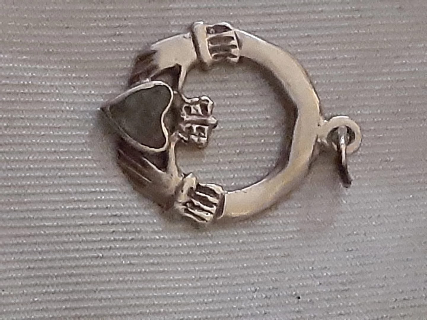 Gold Claddagh Charm Pendant