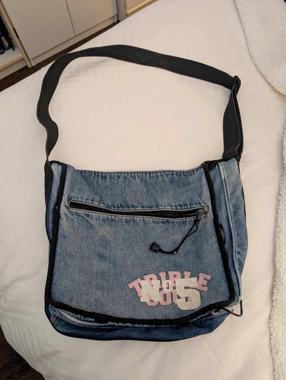 Vintage Triple 5 Soul Denim Messenger Bag