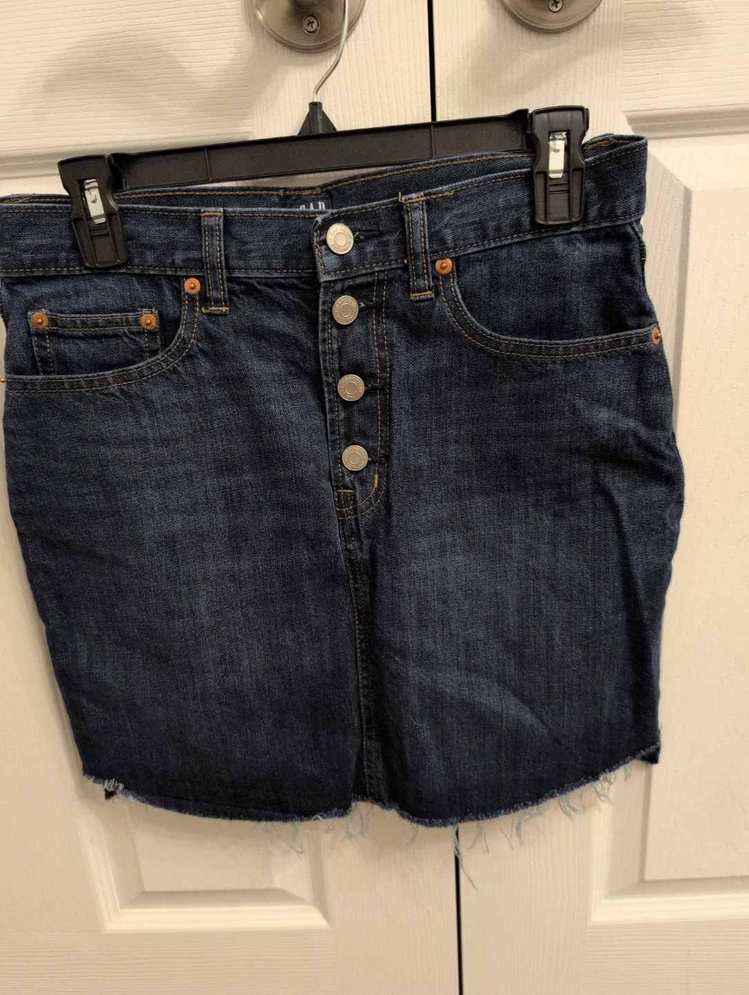 GAP Button-Fly Denim Skirt