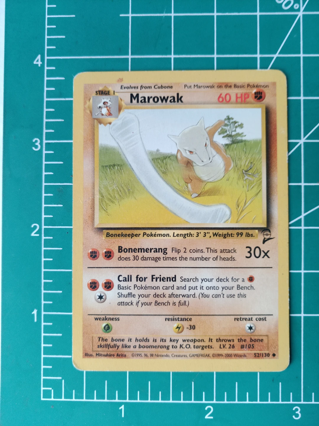 Pokemon Marowak Trading Card