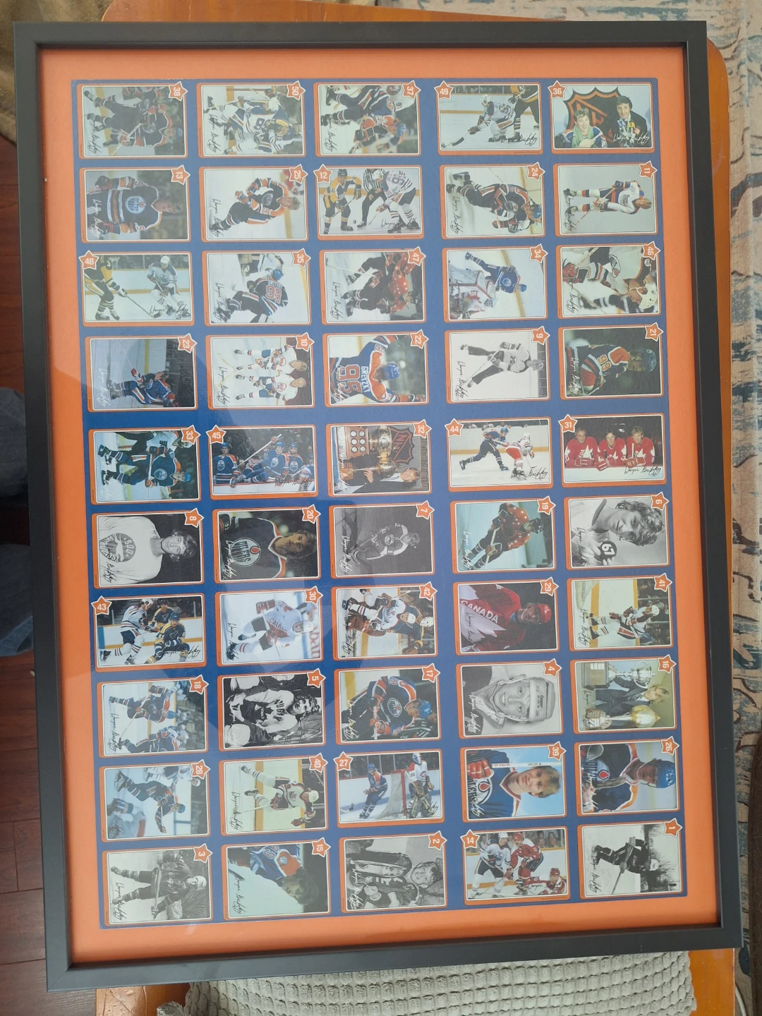 1982-83 Neilson Framed Wayne Gretzky Hockey Card Uncut