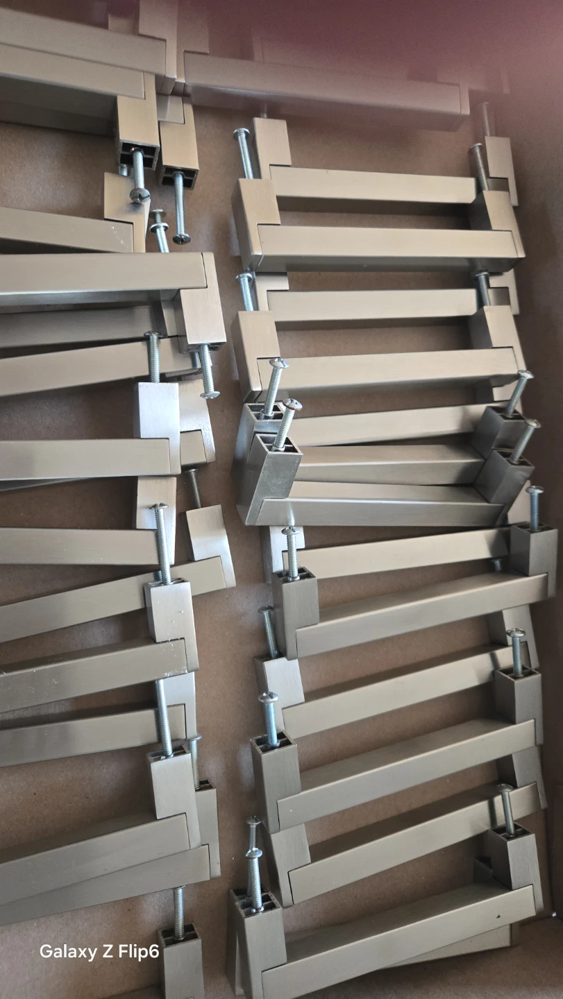 Brushed Nickel Cabinet Drawer Pulls (Set of 10+)