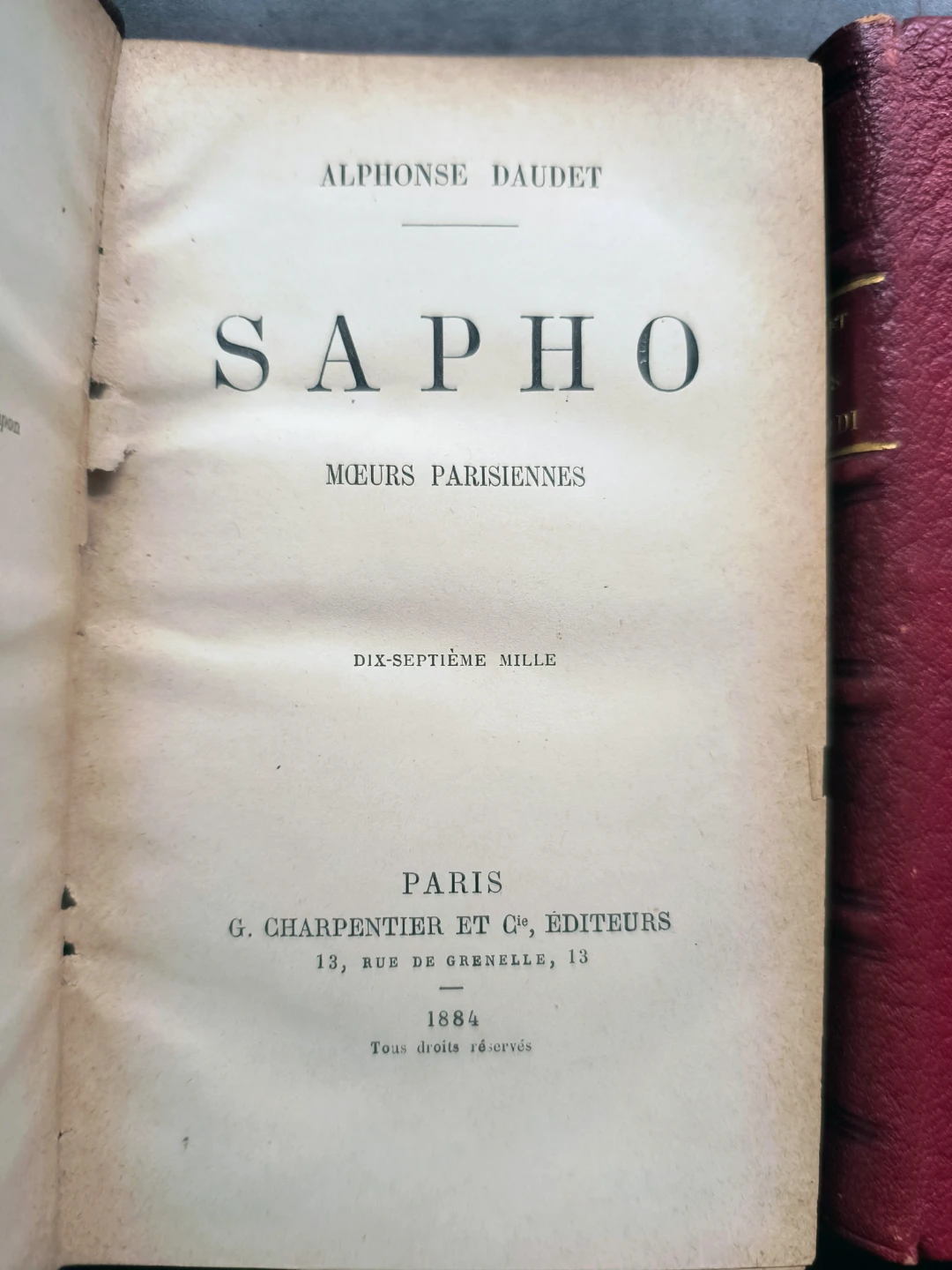 Contes du Lundi & Sapho, Antiquarian Books - photo 3