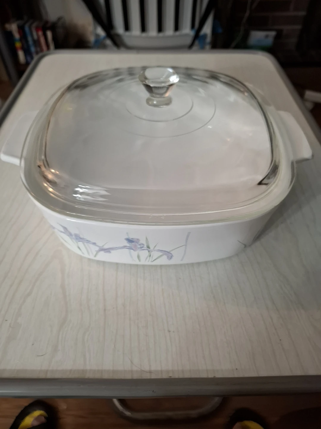CorningWare Square Casserole Dish with Glass Lid