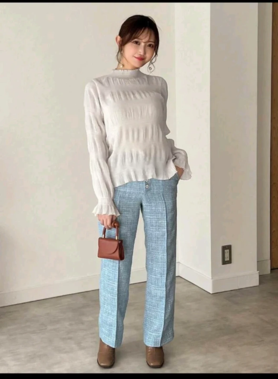 White Sheer Blouse - photo 2