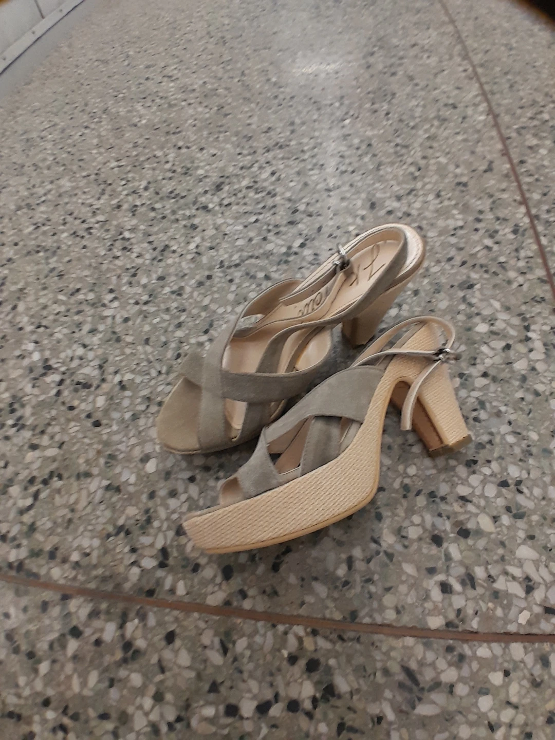 J.KIDD Grey Suede Heeled Sandals - photo 5