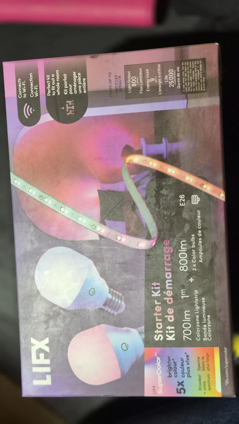 LIFX 60W Smart LED Light Bulbs Strip Light Kit - photo 2
