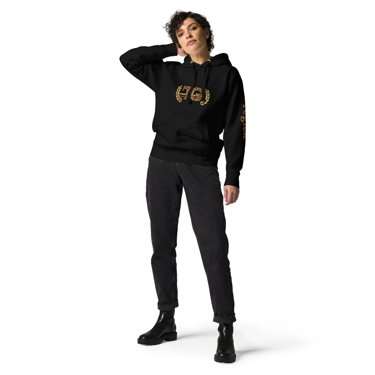 Black Designer Heavy TG Pullover Hoodie - photo 3