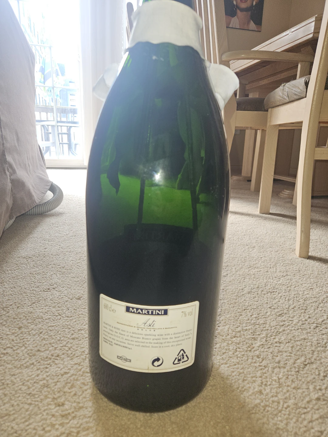 6L Martini Asti Bottle with Faux Flowers - photo 4