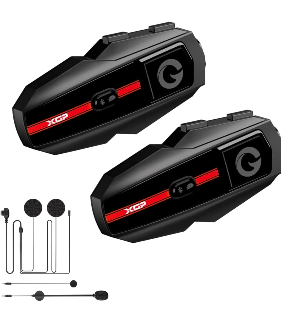 XCP Motorcycle Helmet Bluetooth Intercom System (2 Pack)
