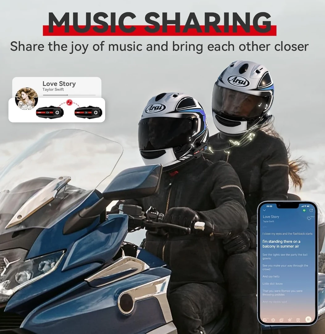 XCP Motorcycle Helmet Bluetooth Intercom System (2 Pack) - photo 4