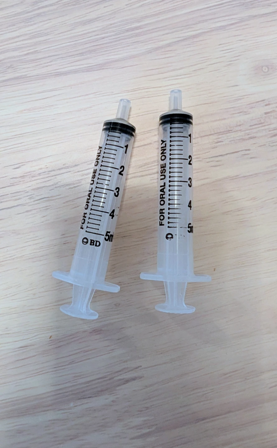 Brand New 5ml Oral Syringes (2 pack)