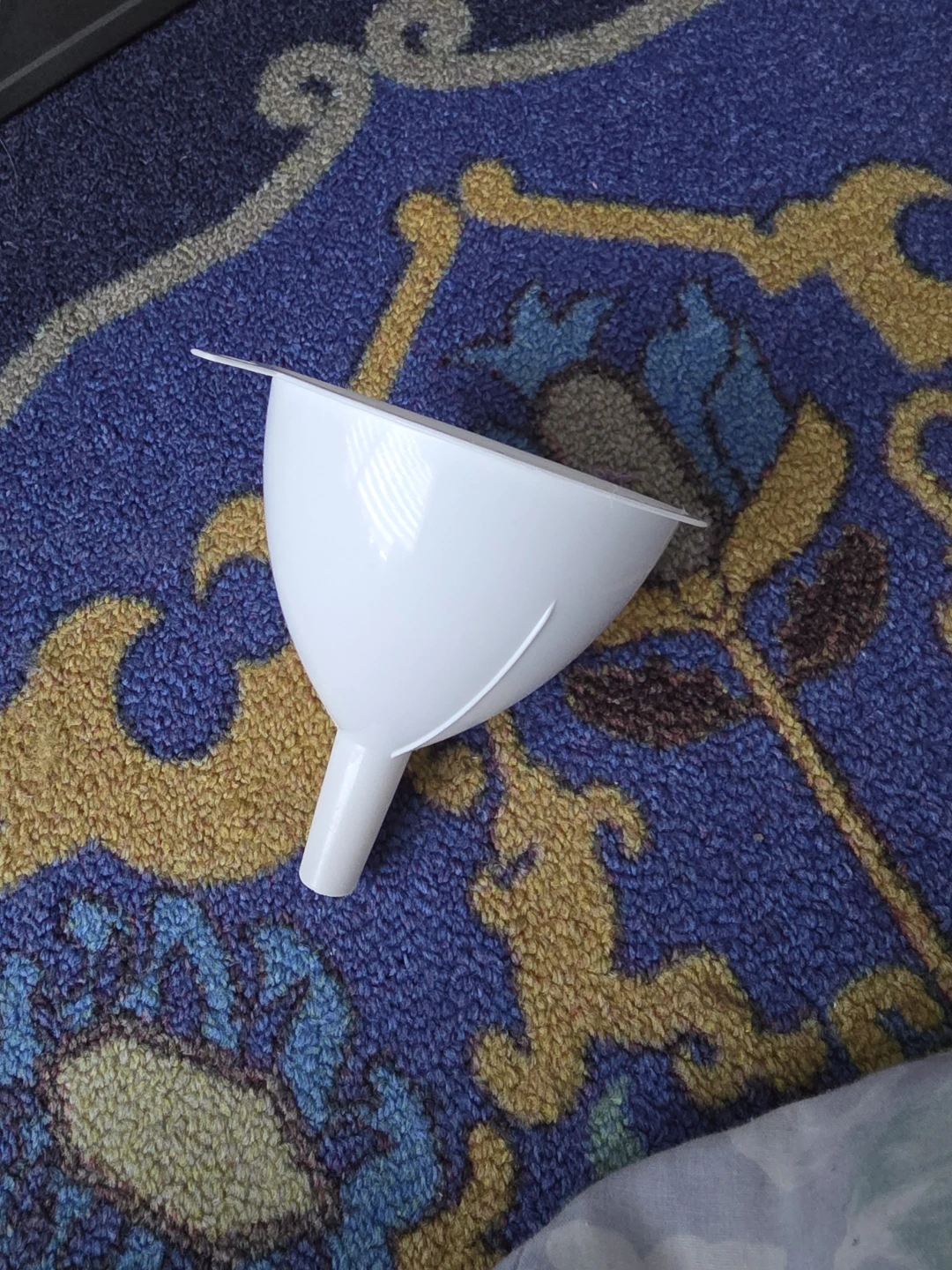 White Plastic Funnel