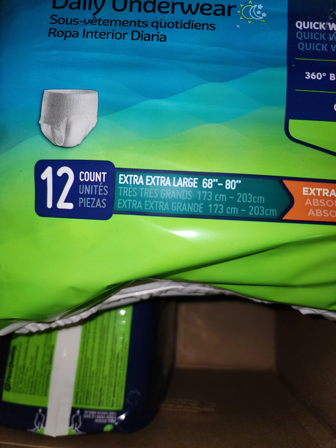 Prevail Per-Fit Daily Underwear Extra Extra Large 384 Count - photo 2