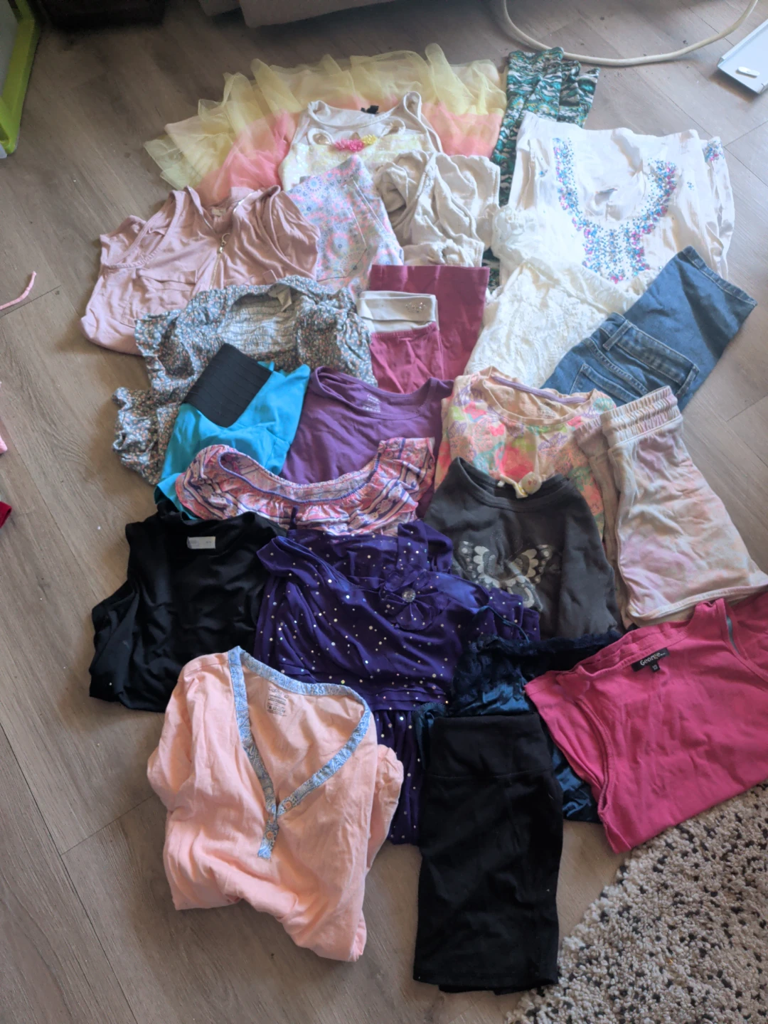 Girls' Clothing Bundle - Assorted Tops, Dresses, Jeans - photo 3