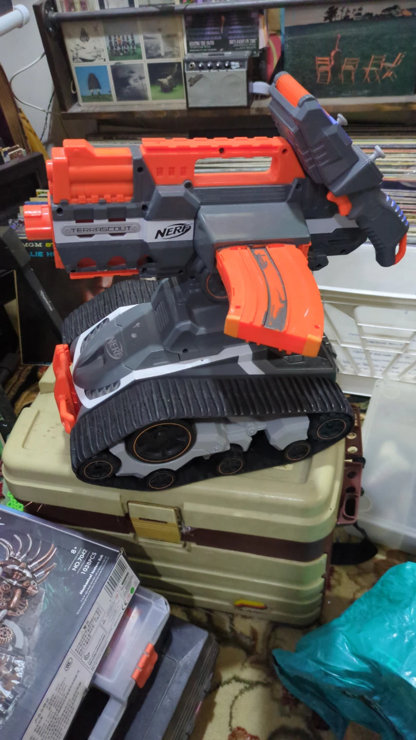 Rare Nerf Terrascout Remote Control Battle Tank - photo 3