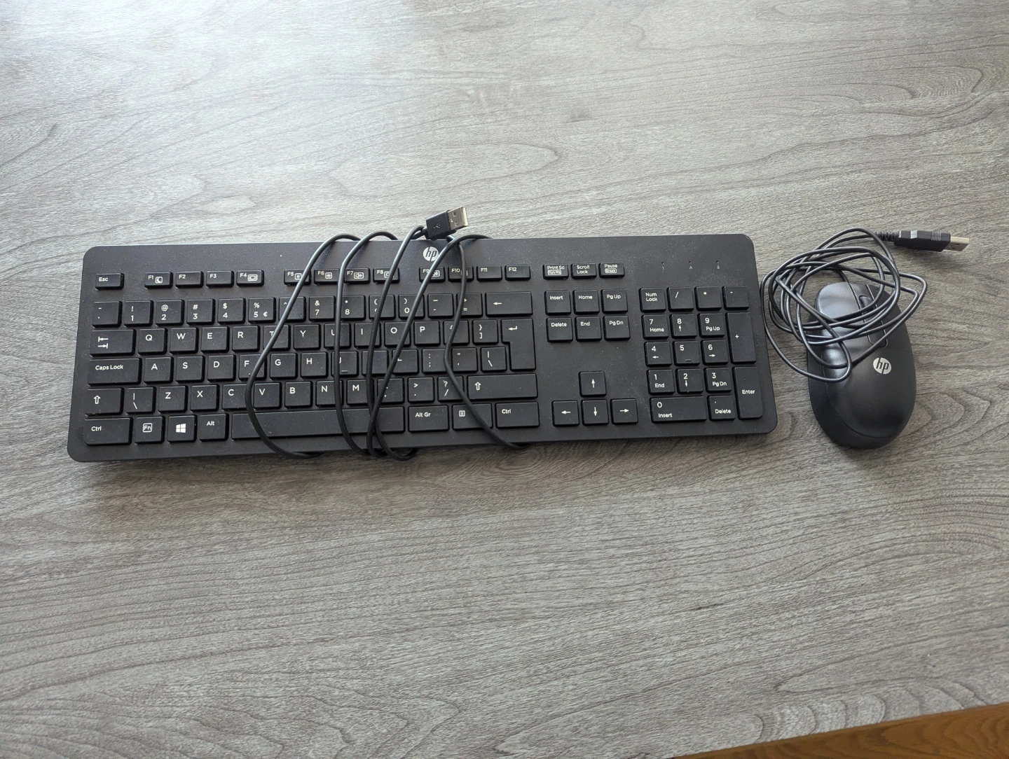 HP Wired Keyboard and Mouse Combo