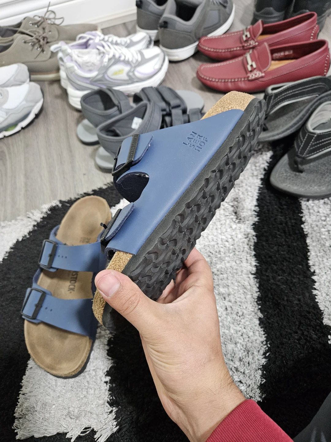 Birkenstock Arizona Sandals - Blue, Size 39 - photo 3