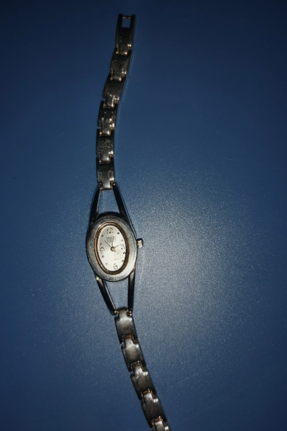 Faded Glory Women's Silver Tone Oval Quartz Watch
