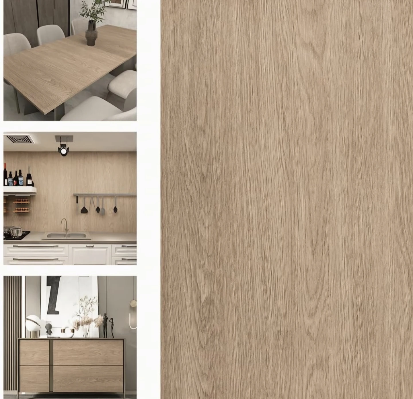 Faux Wood Grain Peel & Stick Wallpaper 16"×18.1" - photo 4