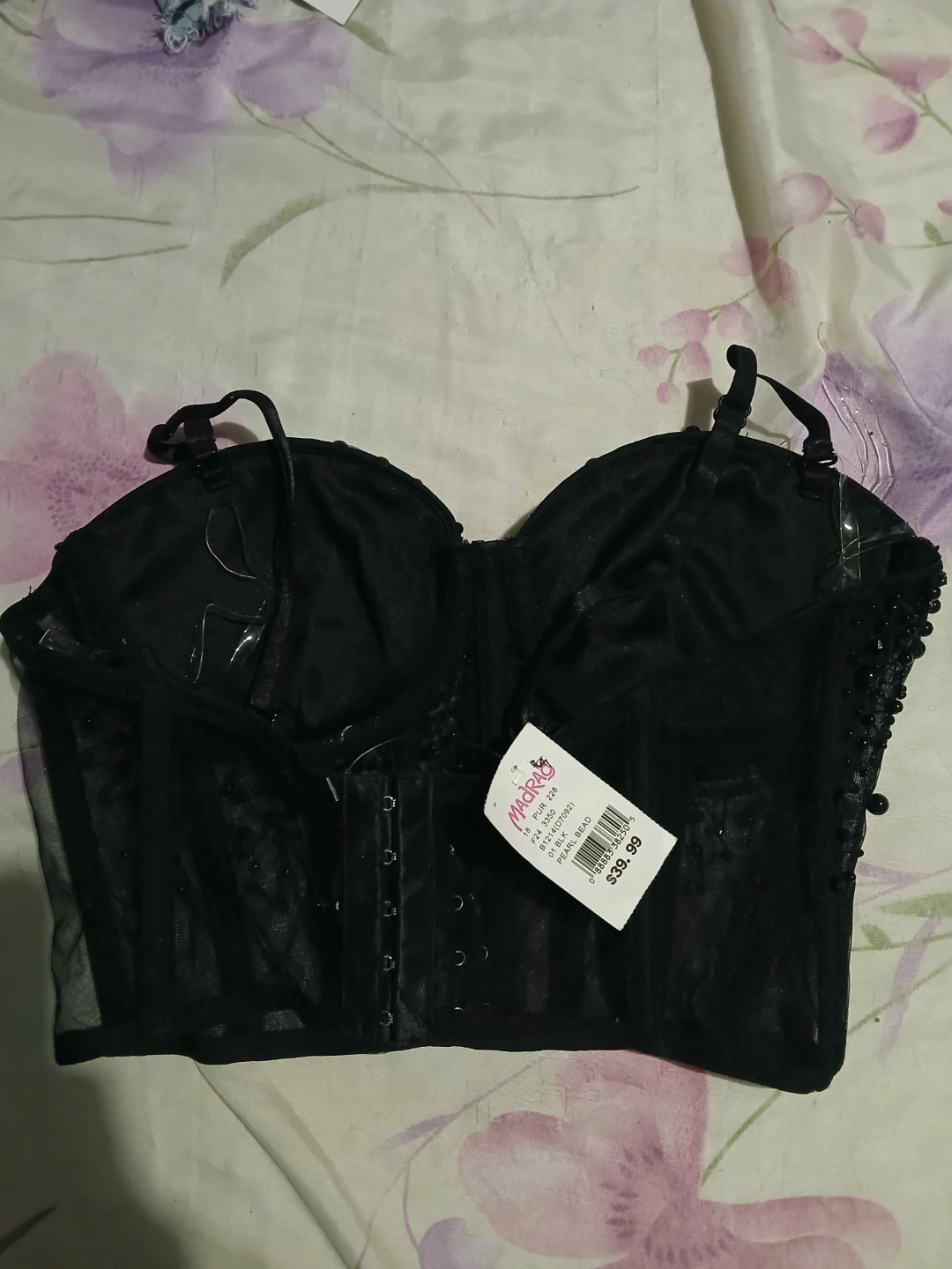 Hearts. Rob Black Beaded Corset Top - photo 2