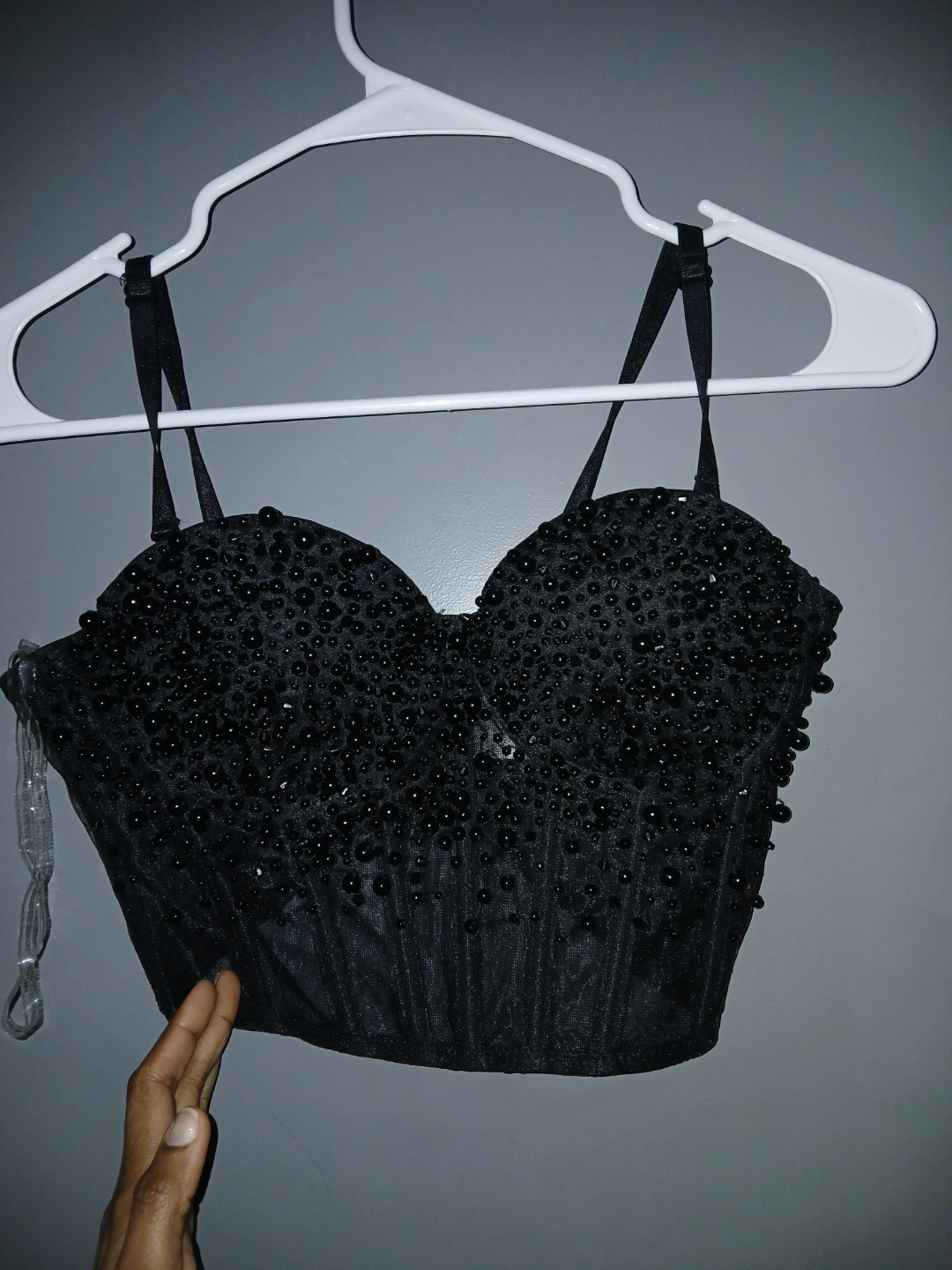 Hearts. Rob Black Beaded Corset Top - photo 4