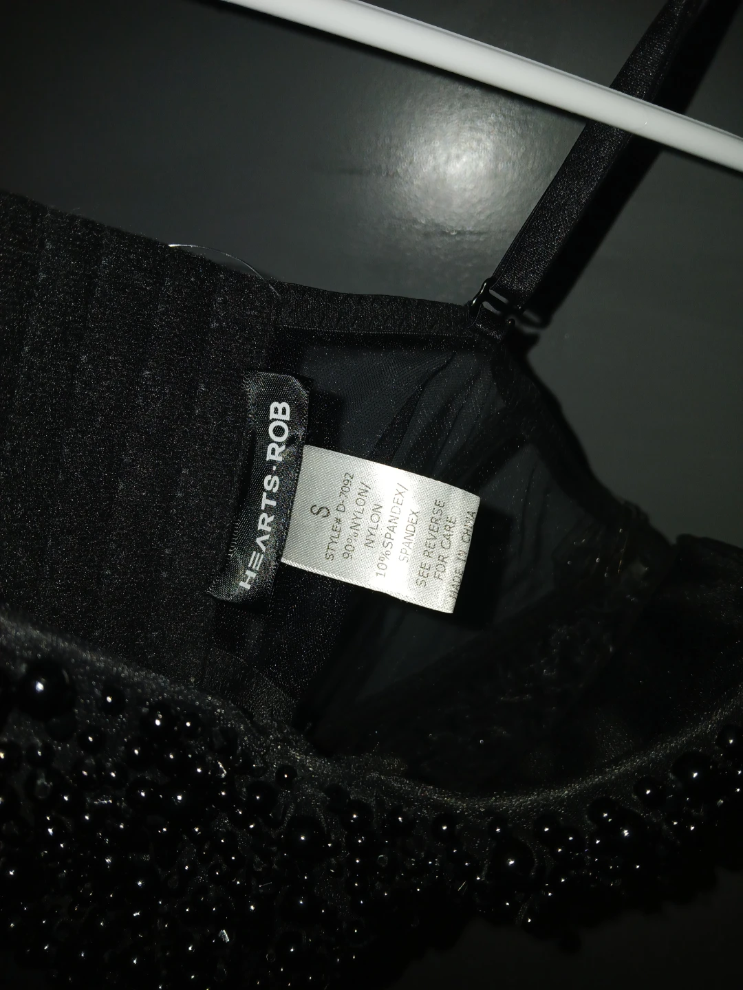 Hearts. Rob Black Beaded Corset Top - photo 5