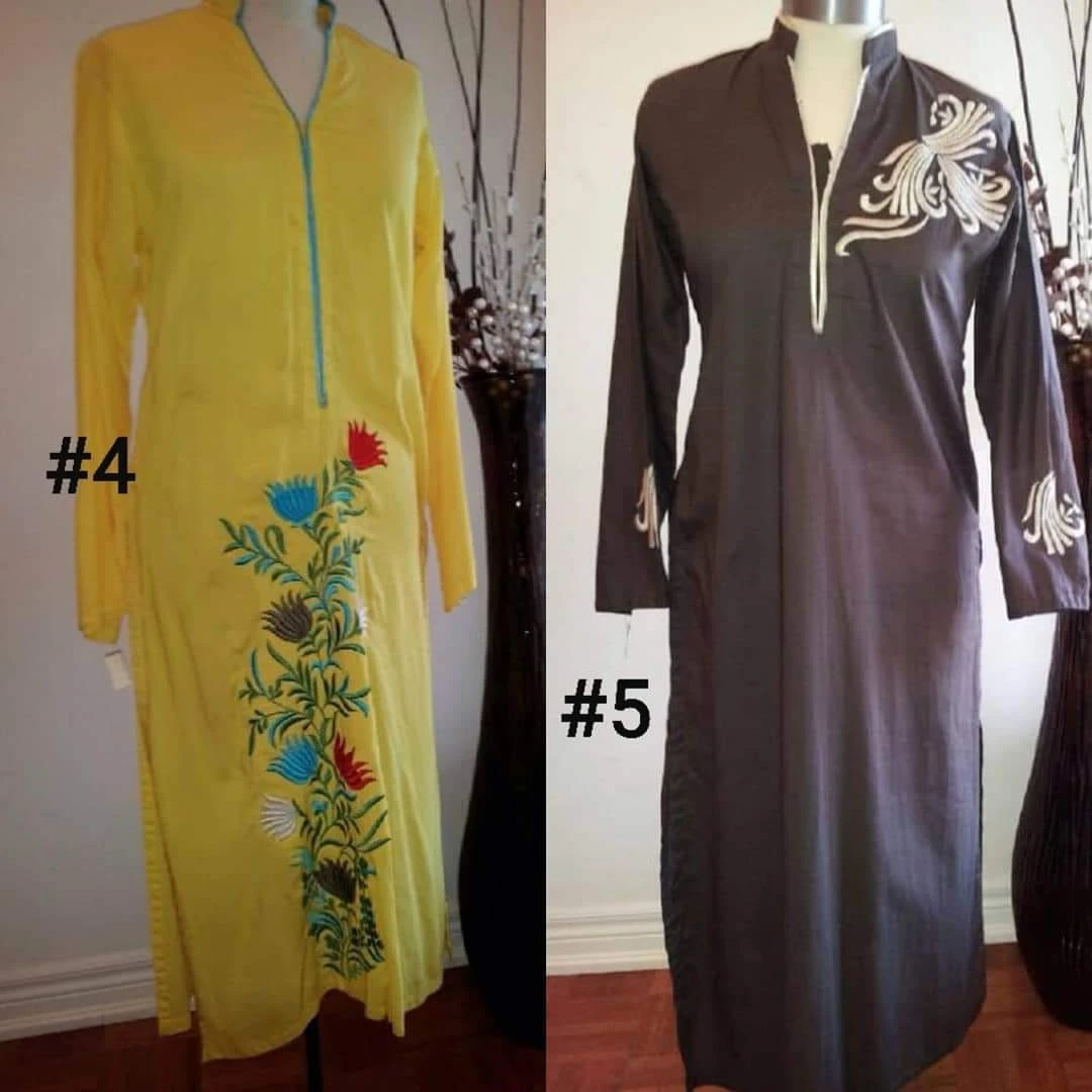 Embroidered Kurti Tops