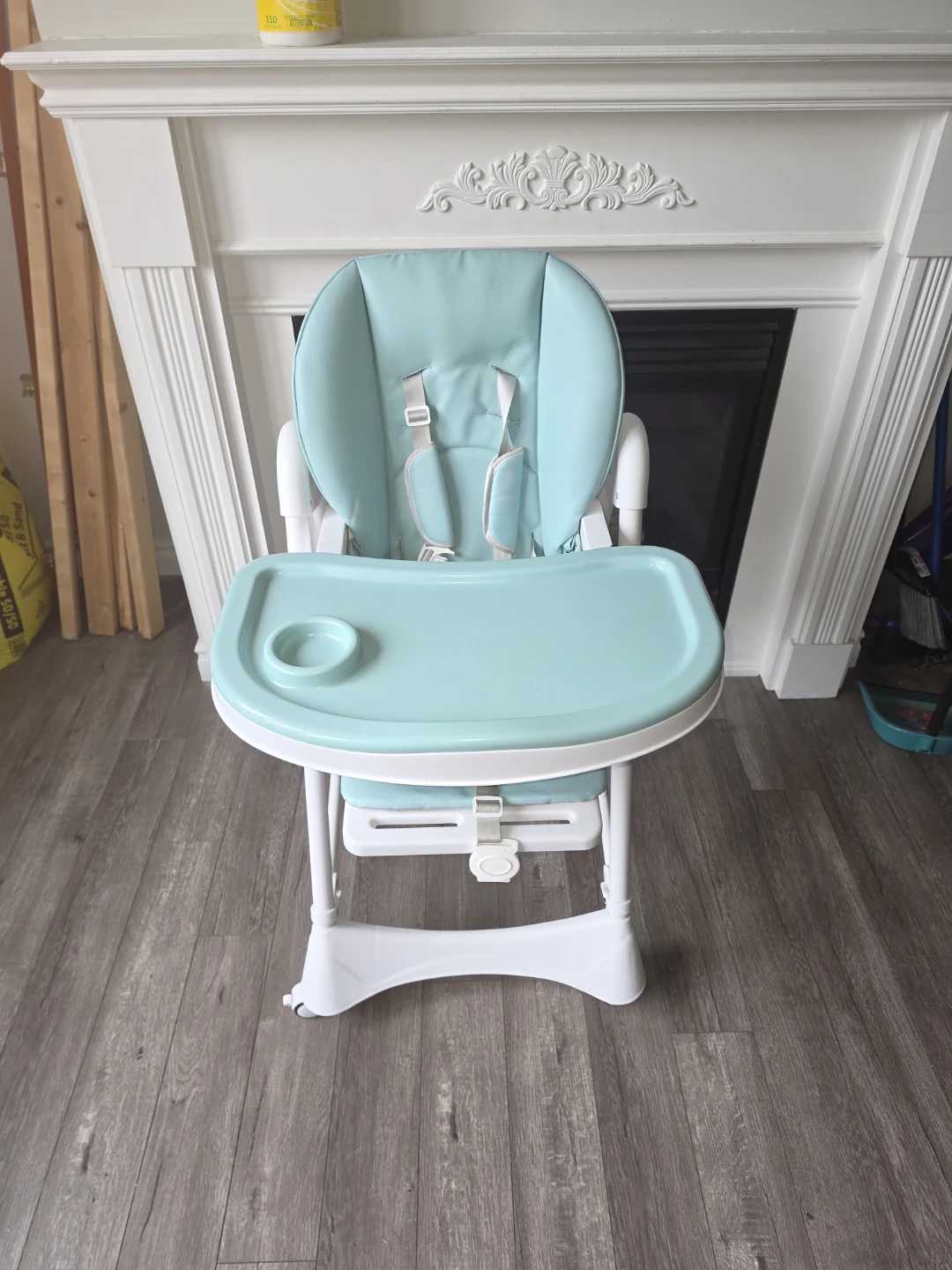 Aqua Blue Toddler High Chair with Tray - photo 2