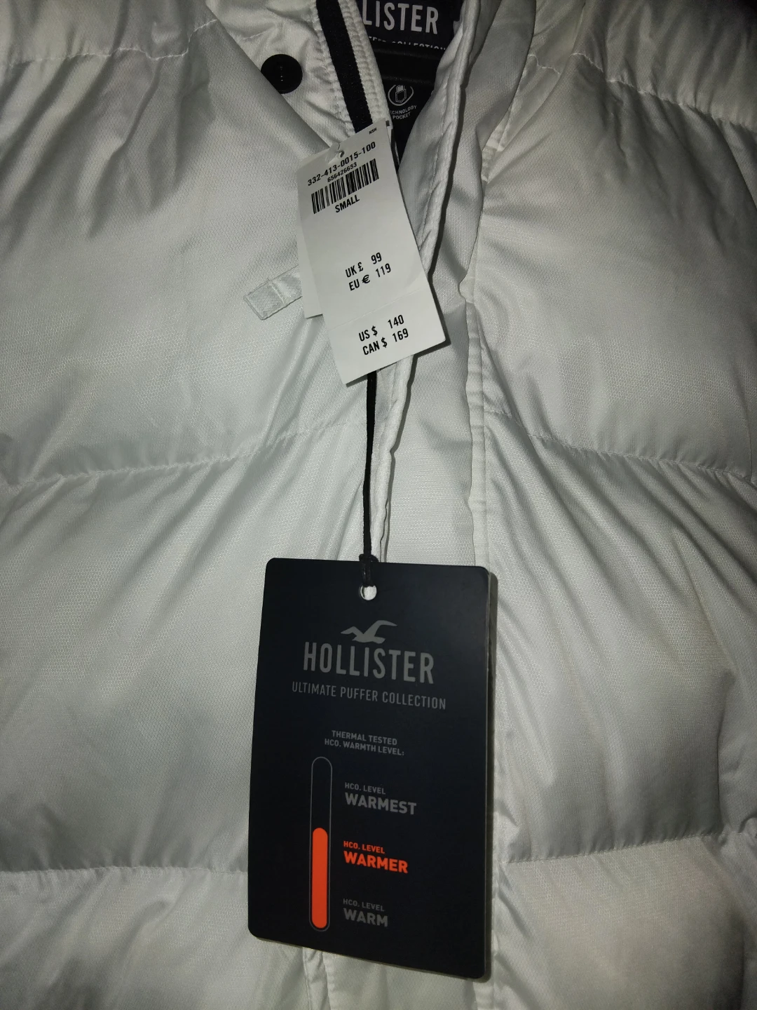 Hollister White Puffer Jacket - photo 4