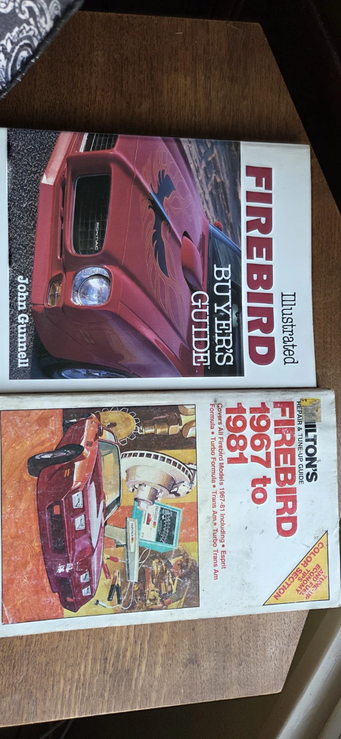 2 Firebird Repair and Buyer's Guide Books