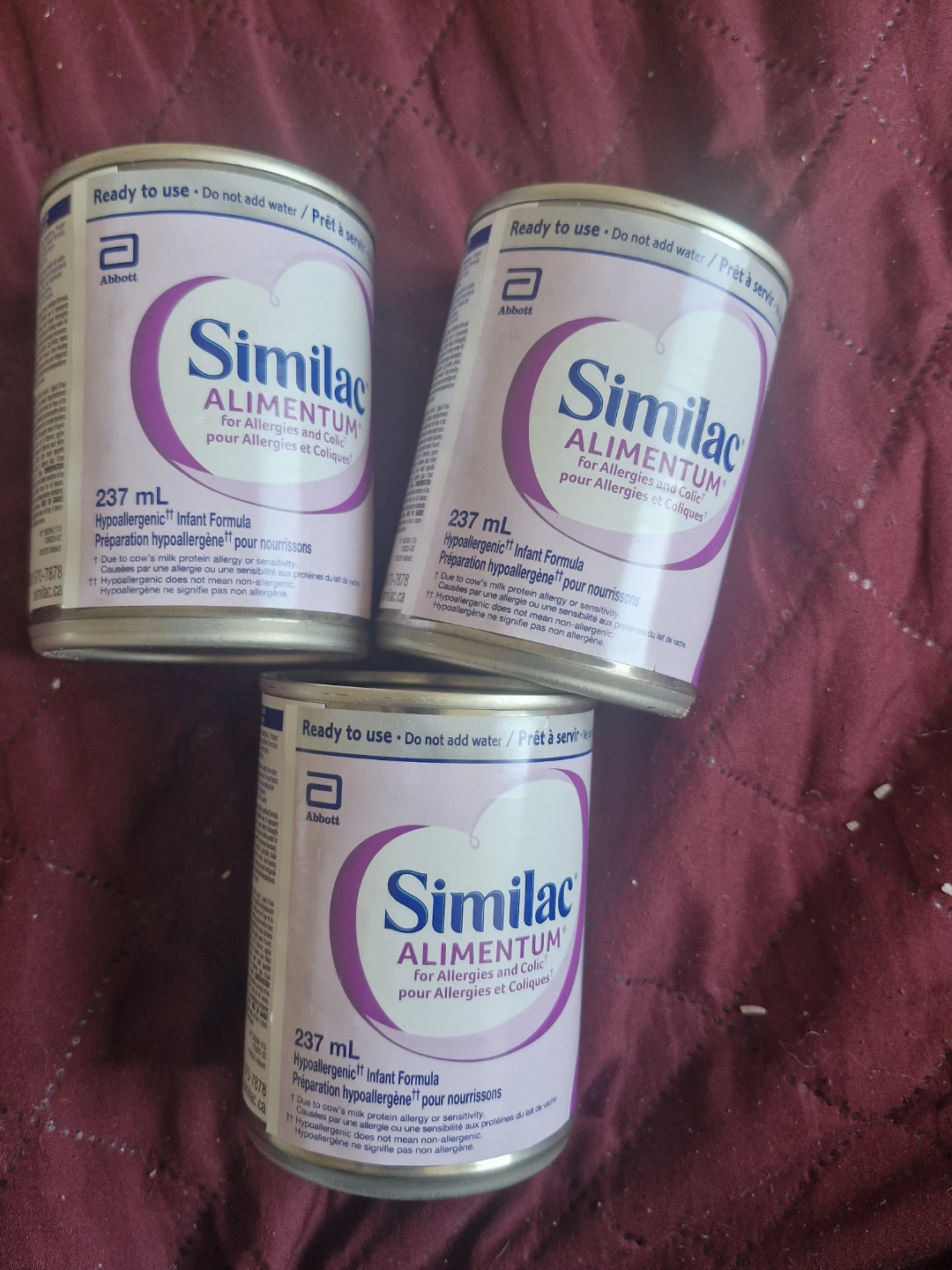 3 x Similac Alimentum Hypoallergenic Infant Formula 237 mL