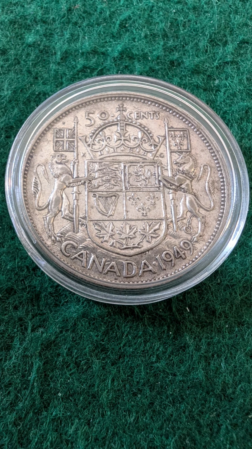 1949 Canada 50 Cents Coin - photo 2