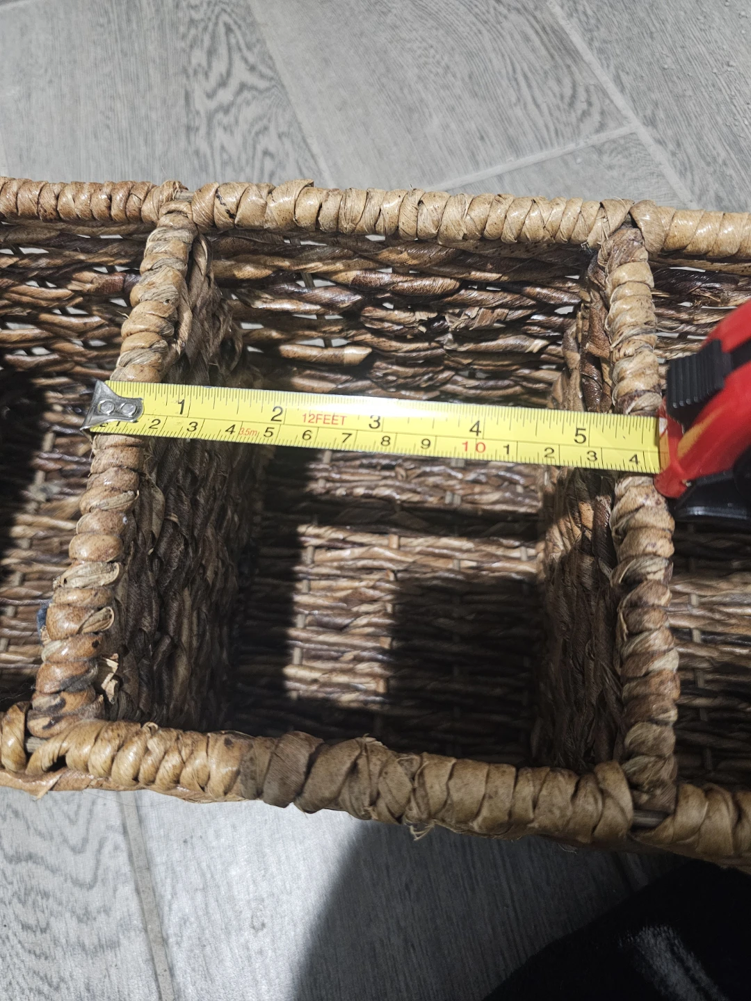 3-section hand-woven storage baskets - photo 5