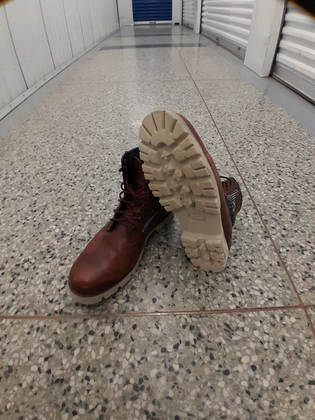 Timberland Brown Leather Boots Size 10 - photo 2