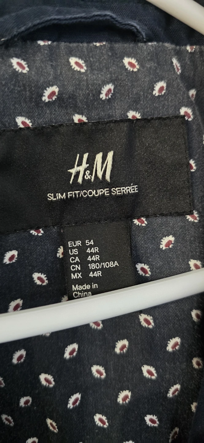 H&M Slim Fit Blazer - Navy Blue - photo 3