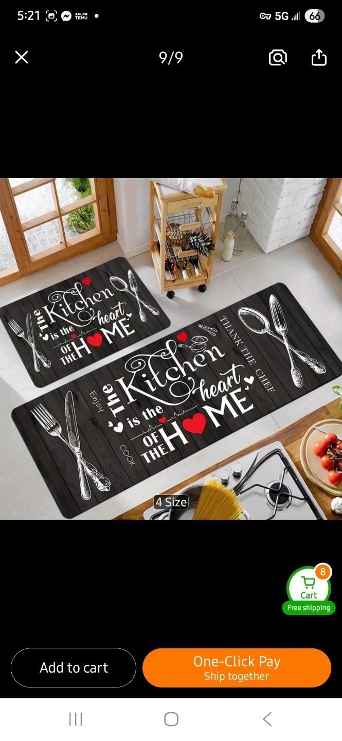 NEW Set of 2 Kitchen Mats - photo 5