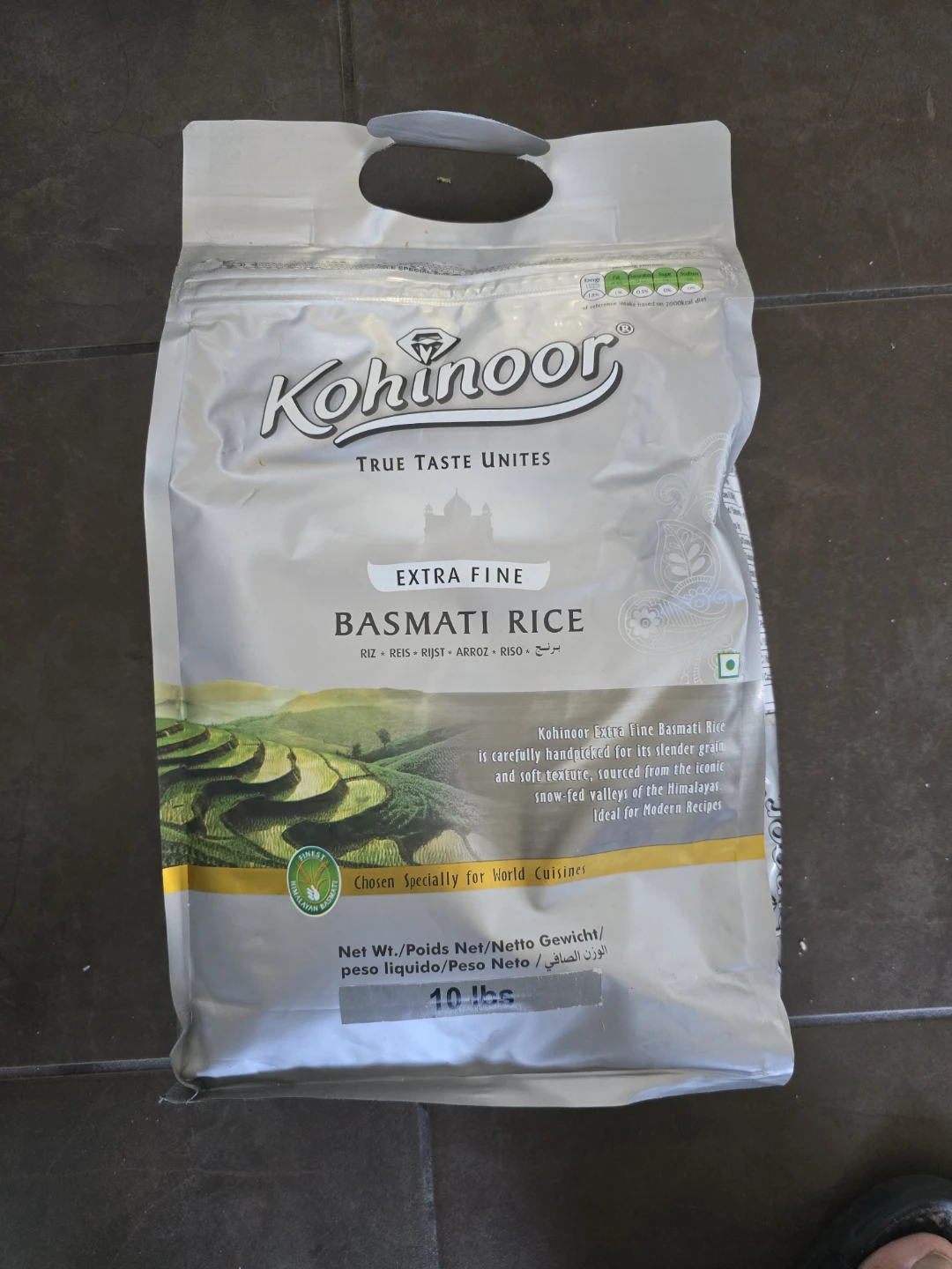 Kohinoor Extra Fine Basmati Rice - 10 lbs
