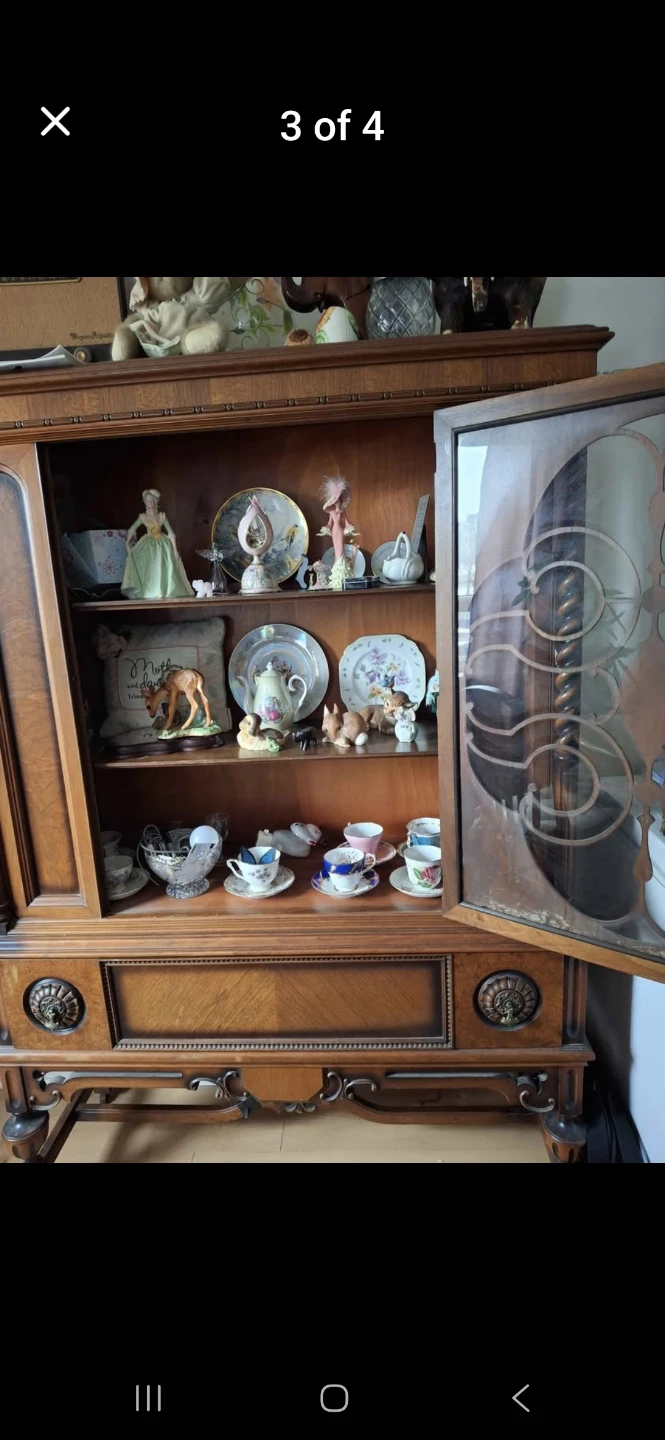 Antique  Display Cabinet with Glass Door - photo 3