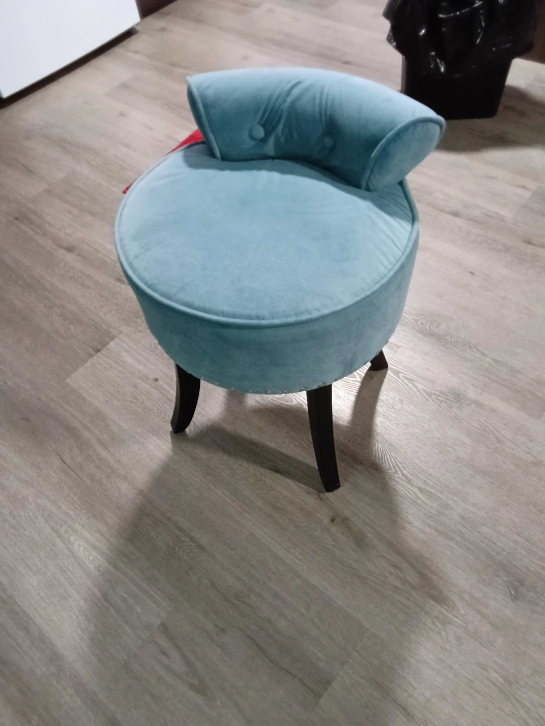 Light Blue Velvet Accent Chair