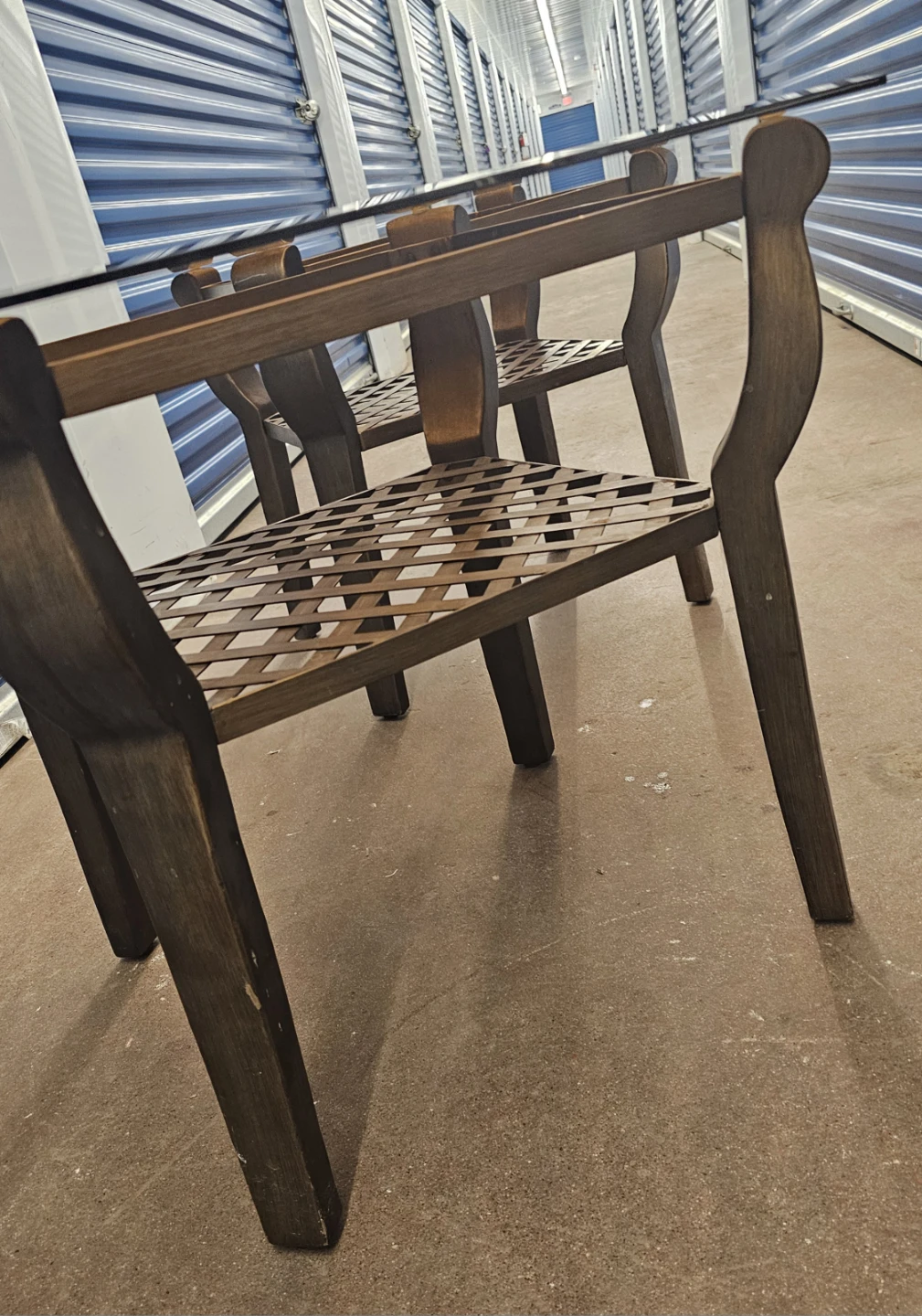 Set of 2 Glass Top Side Tables - photo 5