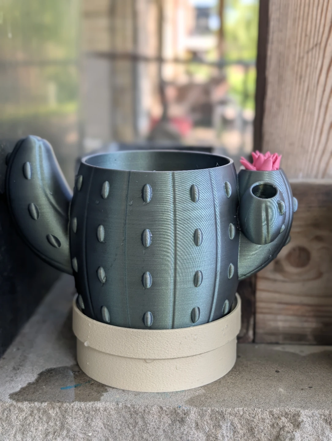 Self watering Cactus Planter Pot - photo 2