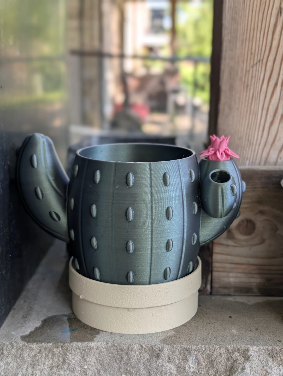 Self watering Cactus Planter Pot - photo 3