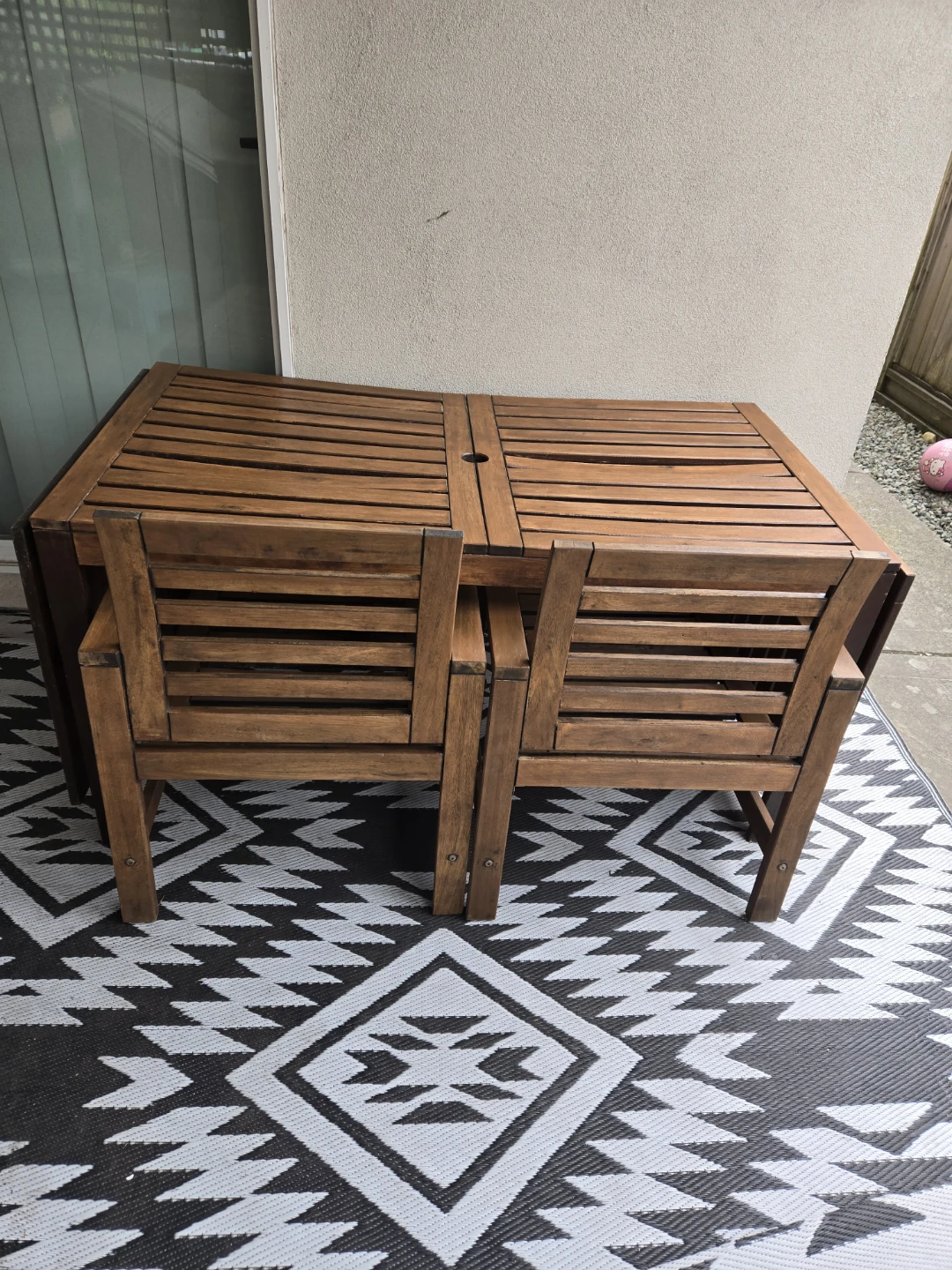 Newly sanded and stained ikea applaro  Set of 3 - photo 2
