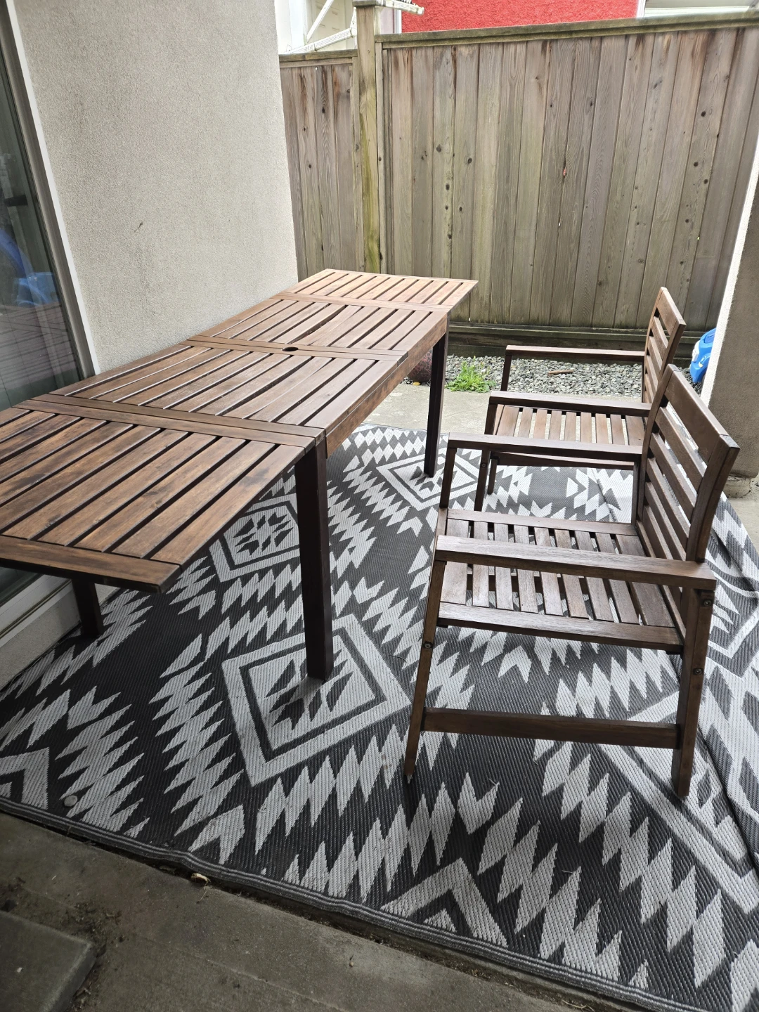 Newly sanded and stained ikea applaro  Set of 3 - photo 3
