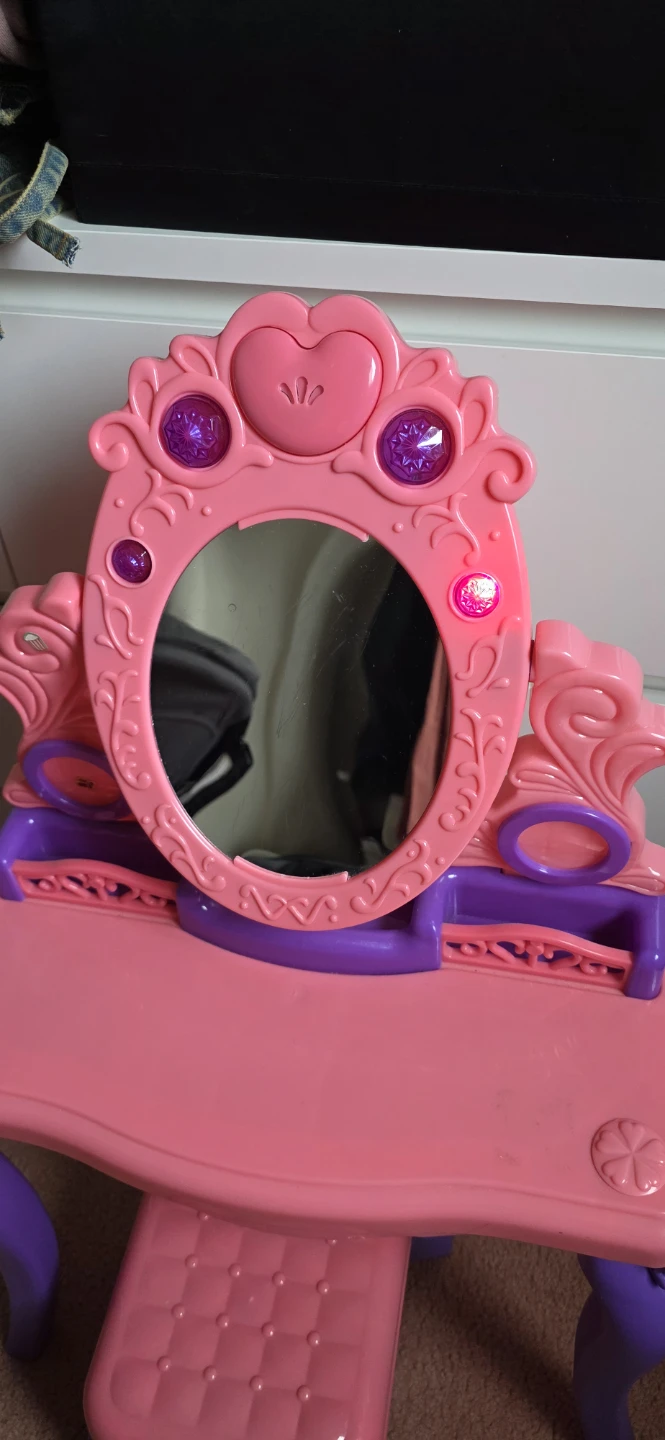 Kids Pink Vanity Play Set with Stool - photo 3