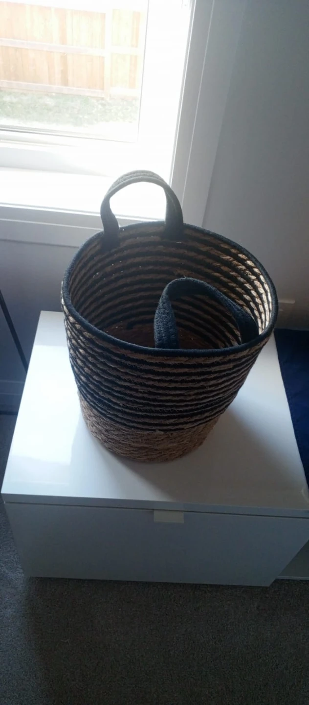 Woven Storage Basket with Handles